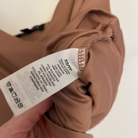 5/20$ Women's creamy pink Brown Cami Top - Picture 4 of 5